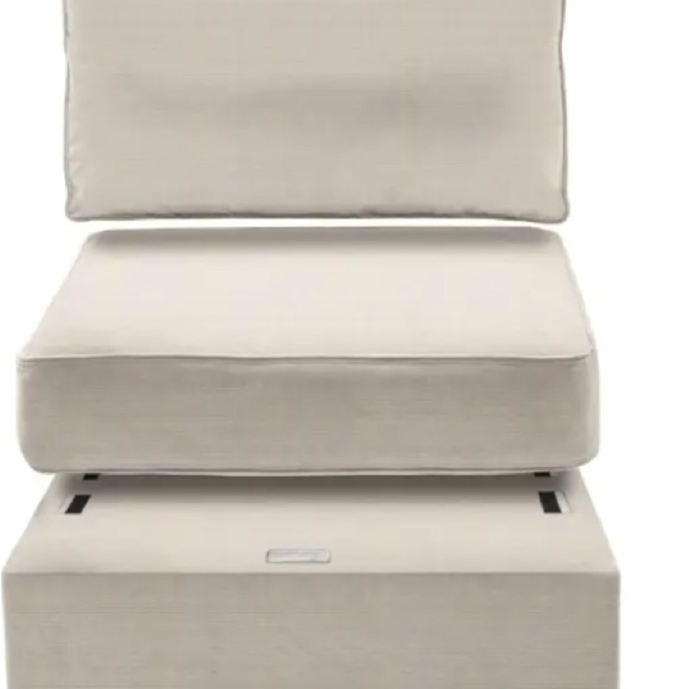 Seashell poly linen  Cream cover Set Lovesac